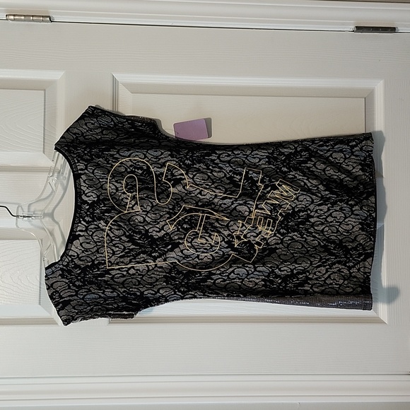 Women's Desi Girl Sequins/Lace Top Size M - Picture 3 of 7